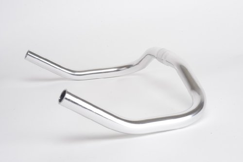 Retrospec Bicycles Pursuit Bull Horn Style Lightweight Alloy Handlebars for Track Bike, Chrome, 25.4mm - Thumbnail 7