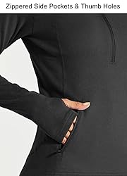 Willit Women's Fleece Running Jacket Pullover