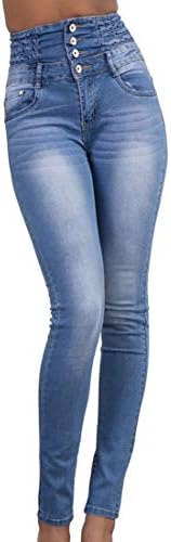 ABCWOO Womens High Waisted Slim Jeans Stretchy Skinny Jeggings Distressed Denim Pant