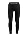 Icebreaker Men's Oasis Leggings with Fly, Black, Large