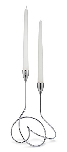 Black+Blum Loop - Tapered Candle Holder - Chrome