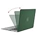 MOSISO Compatible with MacBook Air 13 inch Case (Models: A1369 & A1466, Older Version 2010-2017 Release), Protective Plastic Hard Shell Case & Keyboard Cover & Screen Protector, Peacock Green