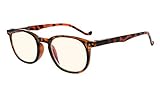 Eyekepper Vintage Computer Glasses-Anti-reflective,Anti-glare,Clear Lens,Uv Protection Men Women Tortoise