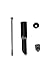 SENQI Bike Threadless Stem Handlebar Fork Stem Adapter 25.4mm Black