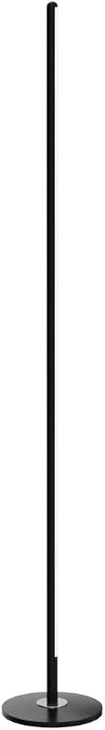 Lámpara de Pie LED, RGBIC Lámpara Regulable 2700-6500K, Color Negro