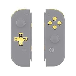 Chrome Gold D-pad ABXY Keys SR SL L R ZR ZL Trigger