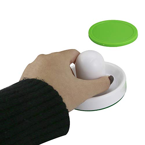 Wpxmer White Air Hockey Pushers and Extra Thick Pucks, Standard Size for Game Tables