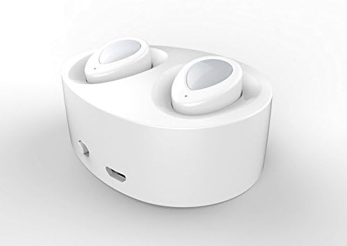 True Twin Bluetooth Wireless Sport Headphones Dual Bluetooth V4.1 with Built-in Microphone, Noise Cancellation and Portable Charging Case for Iphone, Samsung, Android (White) - Premium Tech Online