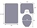 Bathroom Rug Mats Set 3 Piece Toilet Carpet Rugs Includes Contour Mat and Lid Cover, Non Slip Shaggy mat Machine Wash/Dry, Grea Plush Mats for Tub Shower (Tan 32