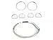 Spec-D Tuning Chrome Dashboard Trims Cluster Ring Compatible with 1994-2004 Ford Mustang