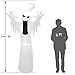 SUPERJARE 8 Ft Halloween Inflatable Ghost, Blown up Decoration with LED Light, Indoor & Outdoor, Yard & Lawn Decor
