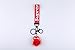 Fabric Keychain Wristlet Lanyard with heart, lobster hook and key ring for Phone, Keys, ID tags, Purse, USB, etc (SUPREME)