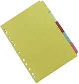 Q-Connect 5-Part Subject Divider A4 KF26081 Multicoloured 160gsm view 4