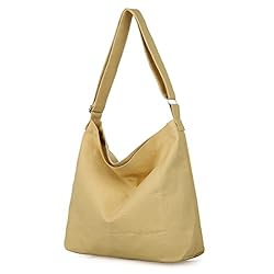 Covelin Women's Retro Large Size Canvas Shoulder