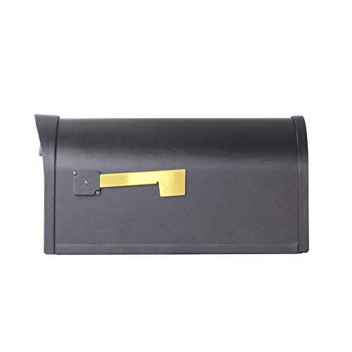 Special Lite Products SCC-1008-BLK Classic Curbside Mailbox, Black - Thumbnail 3