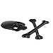 3D Metal Skull Crossbones Emblem Car Truck Motor Decal Badge Sticker -Black