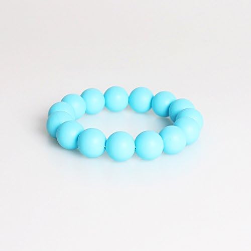 Teether Baby Ring Bracelet BPA Free Grade Silicone Gift for Mom Stretchable Infant Wwin Chew Beads Teething Toy