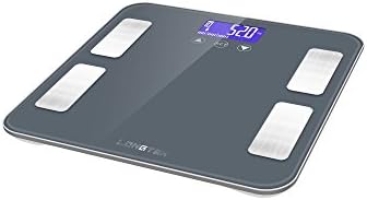 Longtek Body Fat Scale(regular),Digital Weight Scale,Body Fat Scale FDA Approved Super Size Tempered Panel 400lb. Large Digital Backlit LCD, 10User Auto Recognition, Elegant Gray