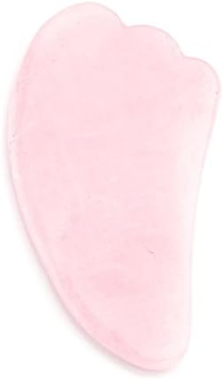 Jade Gua Sha Scraping Facial Tool,Natural Rose Quartz Stone Facial Skin Massager SPA Gua Sha Board Pink (Pink)