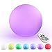 LED Ball Light, 5.9-Inch Rechargeable Color Changing Lighting Remote Control Waterproof Ball Lights Indoor Outdoor Lighting for Home Garden Decoration …