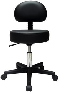 Exam Room Pneumatic Stool with Back