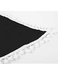 ReoRia pareo de chifón con pompones para playa para mujer