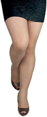 huihuay Women Plus Size 15D High Stretch Pantyhose High Waist Summer Ultra Thin Sheer Tights Stocking Seamless Solid Color Slim Leggings