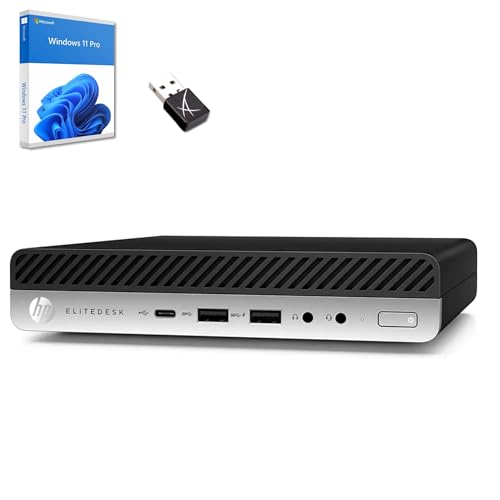 HP EliteDesk 800 G Intel i5 Business Office Multimedia Computer with 24 Months Warranty! USB 3.0 | WLAN | Windows 11 Prof. 64 Bit with USB Stick (800 G5 | 8 GB RAM | 256 GB SSD | W11 Pro)