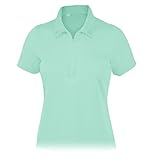 Monterey Club Ladies Dry Swing Rhinestone Detail Solid Shirt #2438