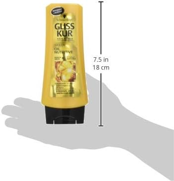 Schwarzkopf Gliss Oil Nutritive Conditioner Pack of 3 x 200 ml, 200 ml (Pack of 3) - Image 5