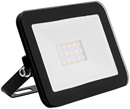 UKEW 10W Outdoor Security Lights, Slim IP65 Rated Weatherproof Daylight 6500K 150W Halogen Equivalent