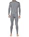 Thermajohn Men's Ultra Soft Thermal Underwear Long Johns Set with Fleece Lined (Medium, Grey)