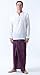 MEMITR Long Sleeve 100% Cotton Men's Renaissance, Medieval, Hippie, and Yoga White V-Neck T-Shirt(XX-Large)