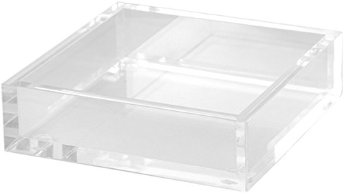Clear Lucite Beverage Napkin Holder by Design Design