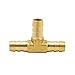 Legines Brass Hose Barb Tee, 3/8