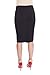 Esteez Ponte Pencil Skirt for Women Below Knee with Tummy Control Houston skirt