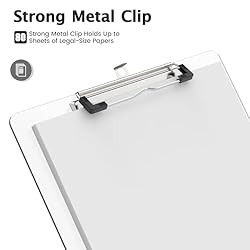 Macroclo Legal Size Clear Clipboard, 8.5 x