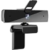 Webcam with Microphone and Privacy Cover, [Upgraded] Qtniue FHD Webcam 1080p, Desktop or Laptop and Smart TV USB Camera…