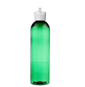 MoYo Natural Labs 8 oz Travel Bottles Turret Spout Empty Travel Containers Liquid Bottle with BPA Free PET Plastic Squeezable Toiletry/Cosmetic Bottles (Pack of 6, Green)