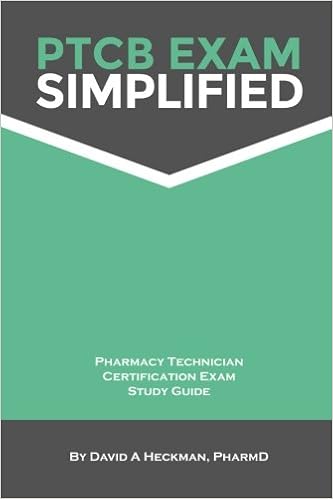 Ptcb Exam Simplified Pharmacy Technician Certification Exam Study Guide 9780615883700 Medicine Health Science Books Amazon Com