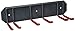 Wall Mounted Storage Rack Organizer for Skis and Poles - Heavy Duty Horizontal Wall Ski Rack Storage with Metal Frame and Padded Hooks - Indoors | Outdoors Premium Wall Storage Ski