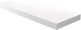 Homme Concept 110cm High Gloss Floating Shelves White Wall Shelf with Invisible view 8