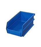 Triton Products 3-210B LocBin Stacking, Hanging, Interlocking Polypropylene Bins 5-3/8-Inch L by 4-1/8-Inch W by 3-Inch H Blue 24 CT