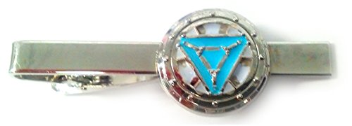 Iron Man Heart Vibranium Reactor Arc Glow Suit Tie Bar Clip