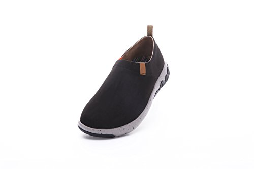 UIN Women's Delft Comfort Suede Slip-On Shoes Black (38)