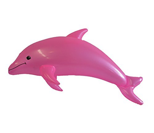 40" Inflatable Colored Dolphin Prop Decoration-Pink