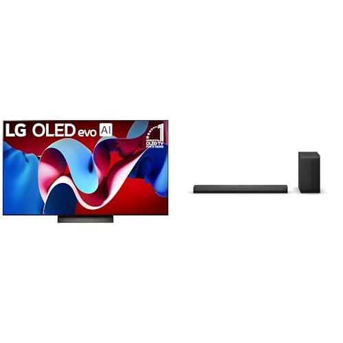 LG 55" OLED evo C4 Series 4K AI Processor TV and Matching 3.1.1 S70TY QNED Soundbar with Dolby Atmos (2024 New Models) Image