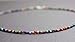 Kathy Bankston Handmade Multi Color Rainbow Choker Necklace, Thin 1.5mm, Adjustable 14-15.5 Inches