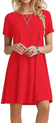 red shirt dress