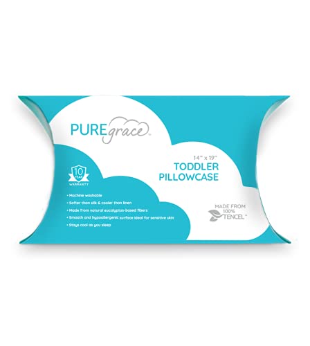Photo 1 of PUREgrace Tencel Toddler Pillowcase – Washable and Soft, Sized for All Toddler Pillows, Breathable and Smooth with Secure Flap Design